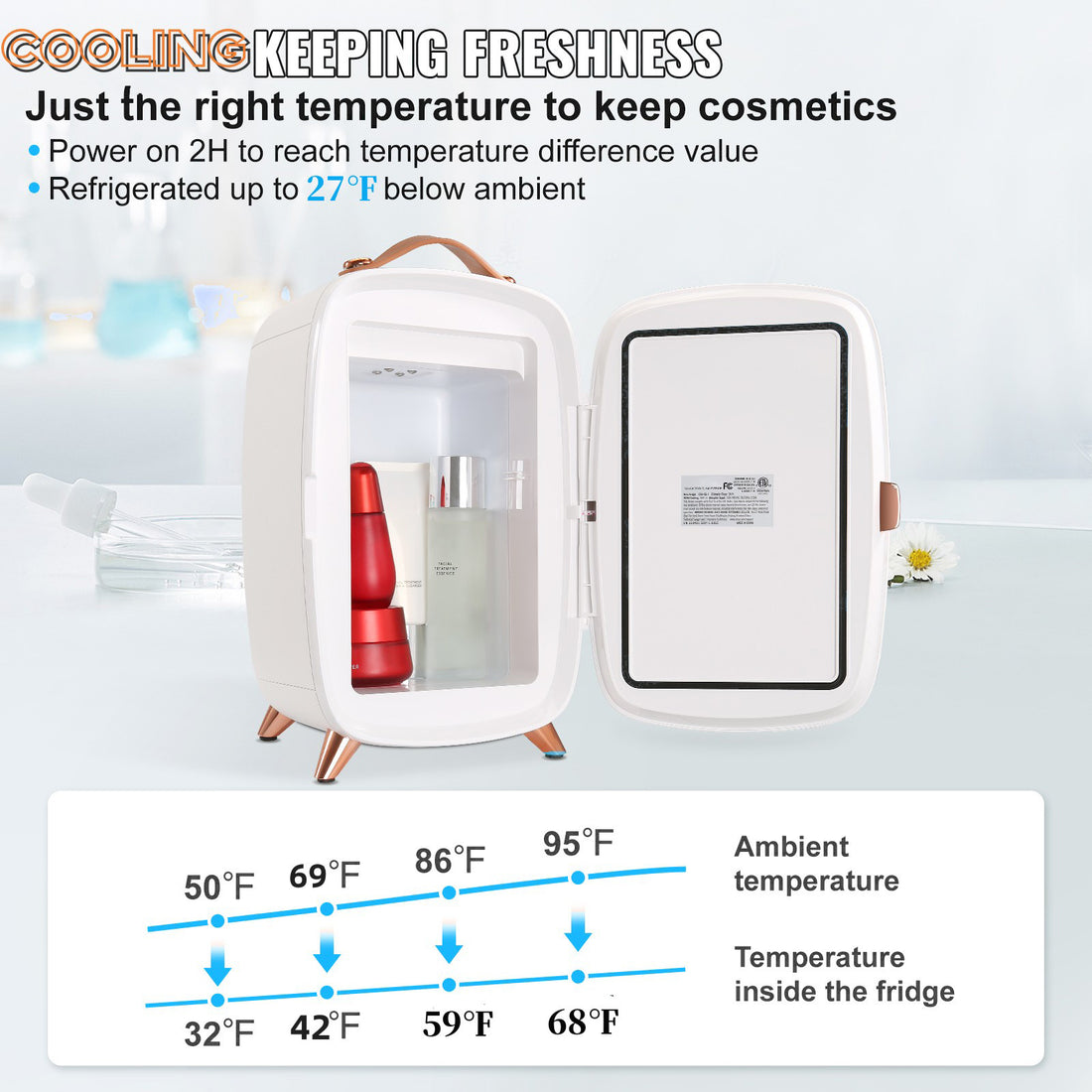 Small Makeup Refrigerator for Beauty Face