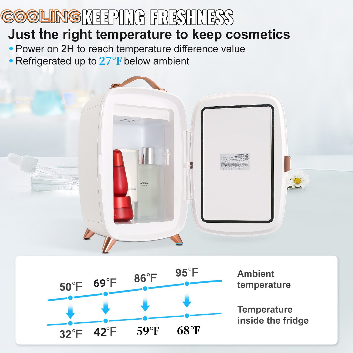 Small Makeup Refrigerator for Beauty Face