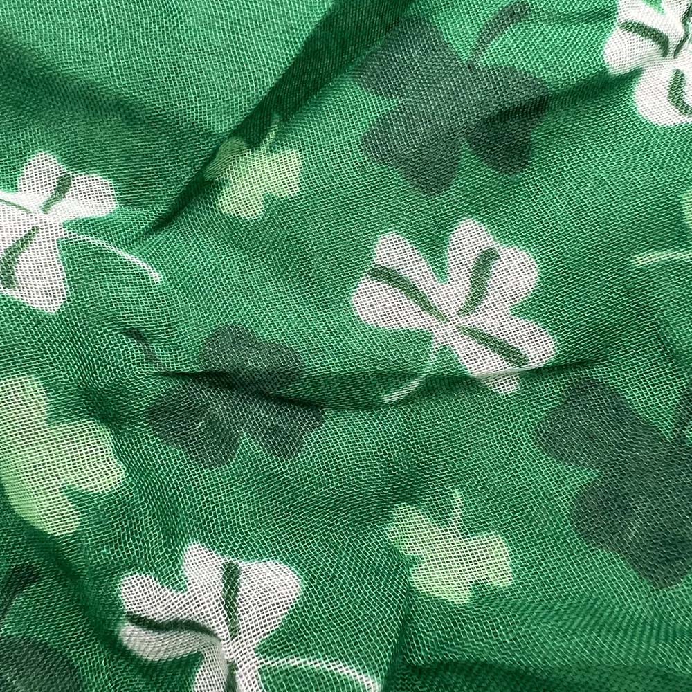 Olive Skinny Printed Scarf For Women and Men