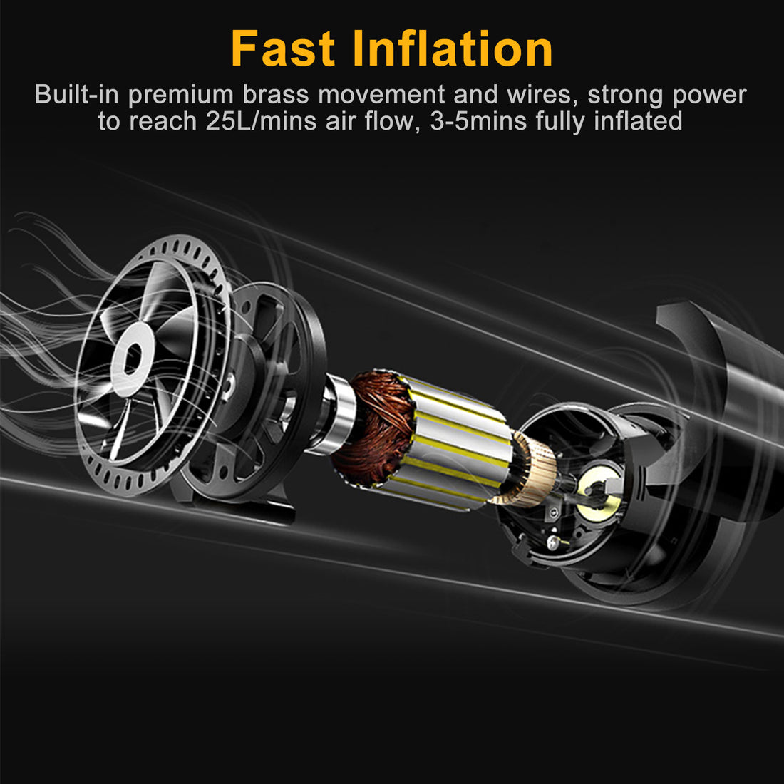 Electric Air Compressor 25L Per Min Large Air Flow