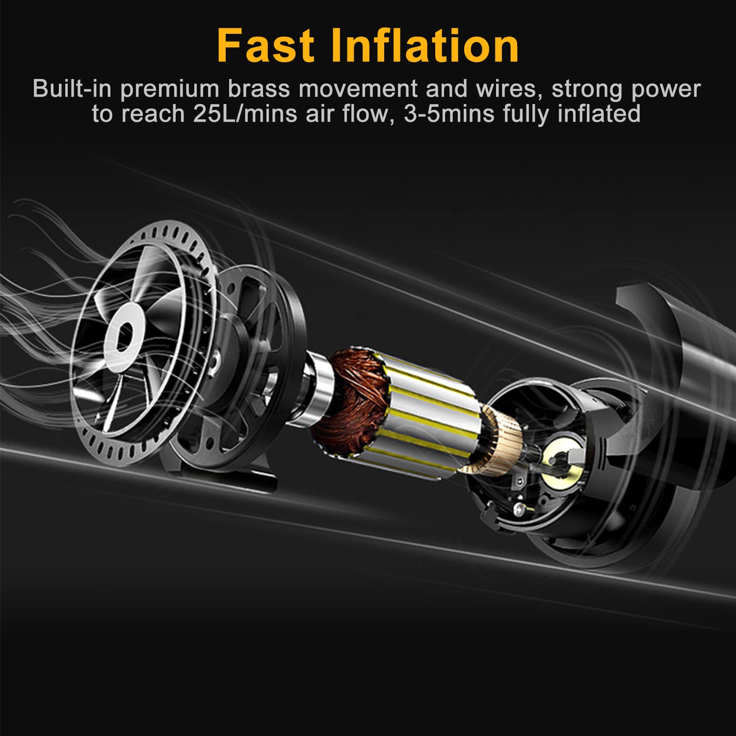 Electric Air Compressor 25L Per Min Large Air Flow