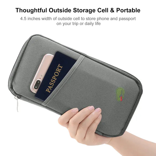 Travel Passport Wallet 12Cells Ticket ID Credit Card Holder