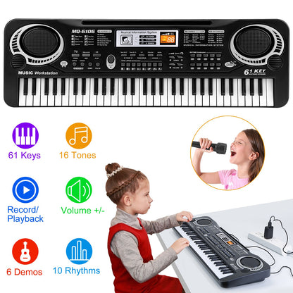 61 Keys Digital Music Electronic Keyboard